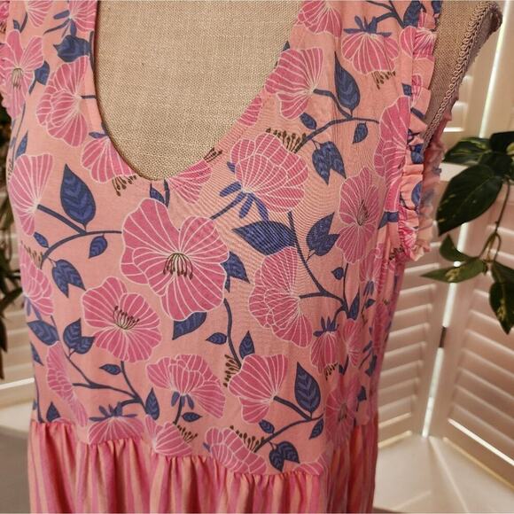 MATILDA JANE NEW FLORAL PINK TOP SIZE MED - Picture 3 of 7
